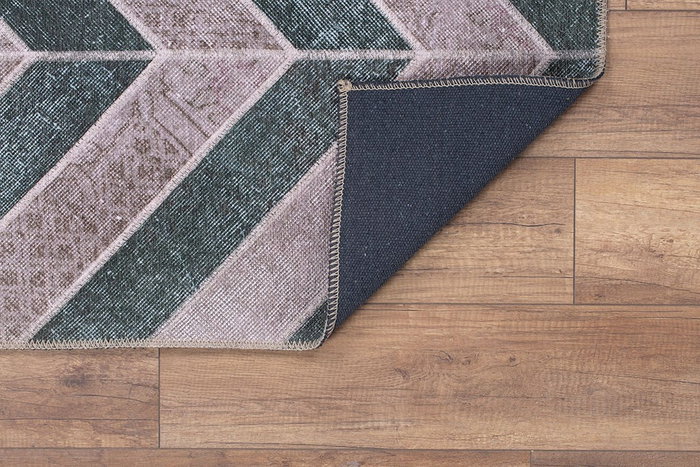 Conceptum Jazz Chenille - Green AL 49 Alfombra 150 x 230 cm, Poliéster Suave y Resistente